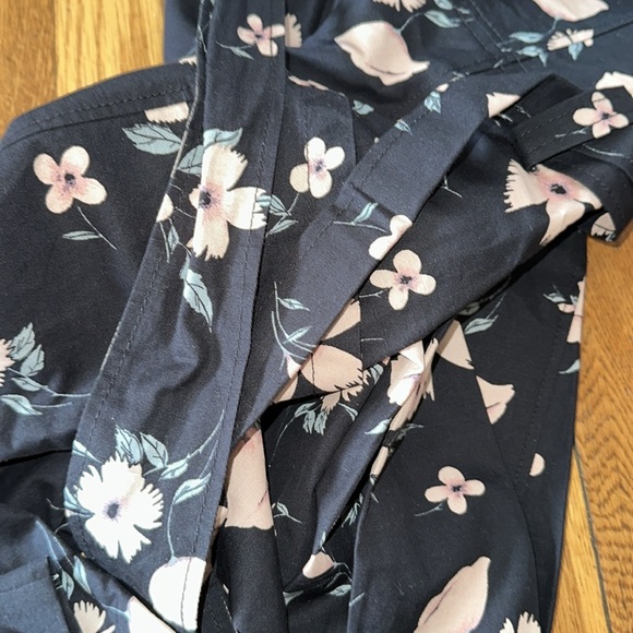 Rebecca Taylor Daniella Floral Linen blend Cropped Waist Tie Jumpsuit spring - Picture 6 of 7